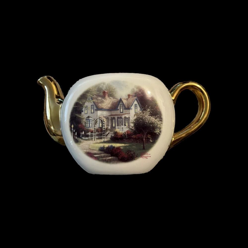 Thomas Kinkade "Home is Where the Heart Is II" Teapot (Missing Top)
